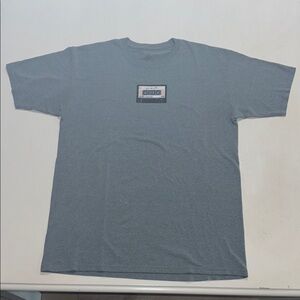 Vans Gray Short Sleeve Tee with Cassette Graphic. Men's L. Excellent condition.